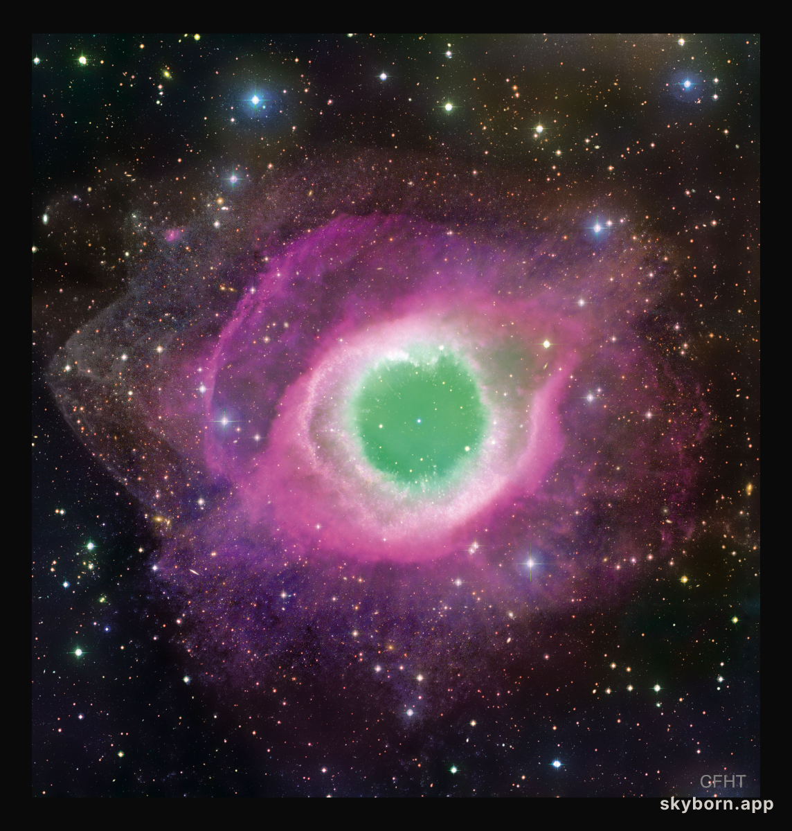 The Helix Nebula from CFHT