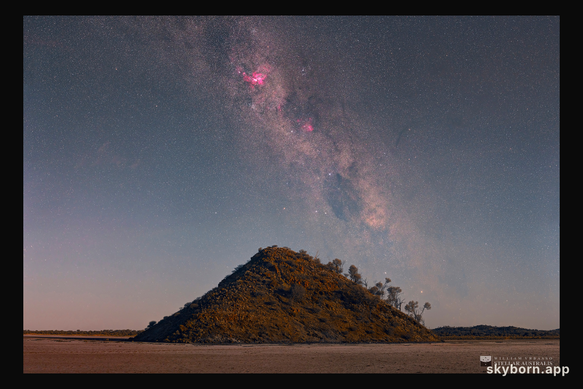 Carina over Lake Ballard
