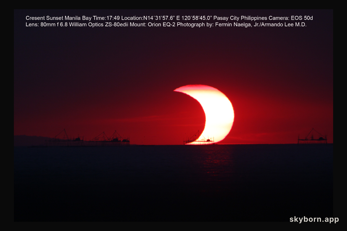A Partial Eclipse Over Manila Bay
