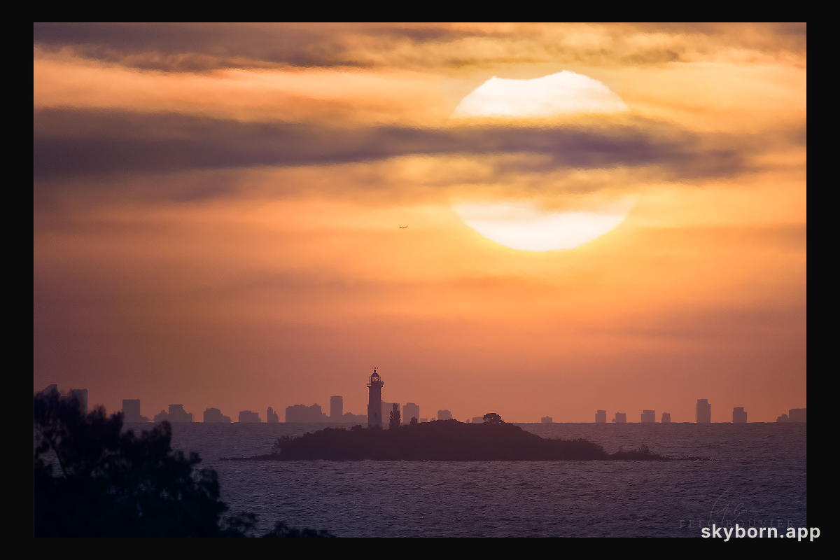 A Partial Solar Eclipse over Buenos Aires