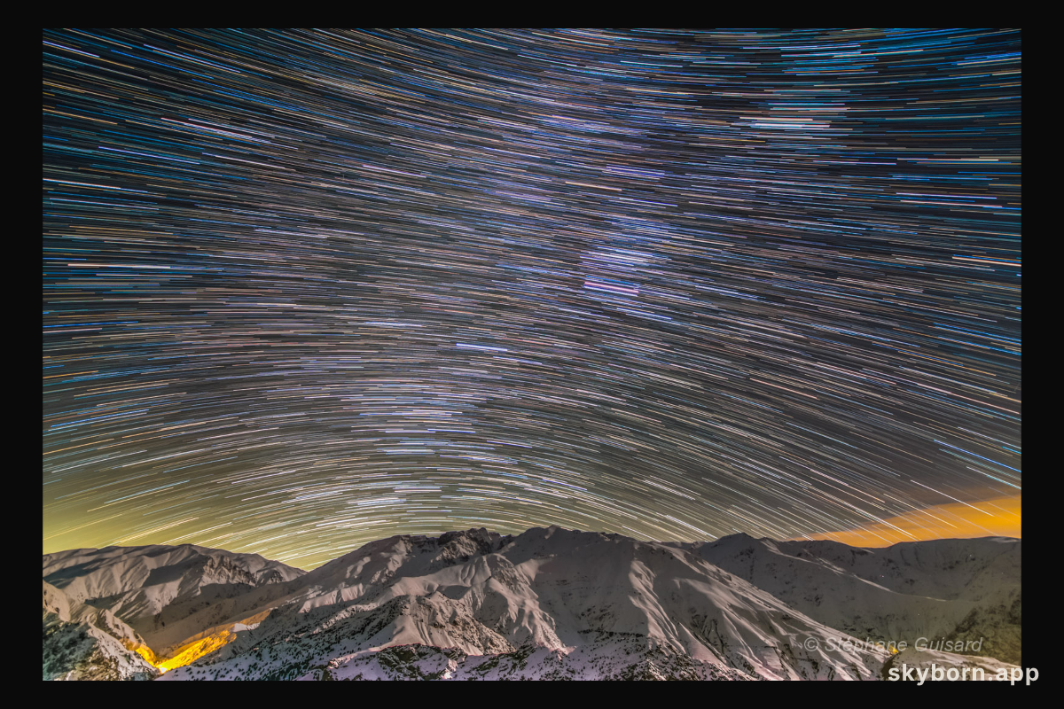Alborz Mountain Star Trails