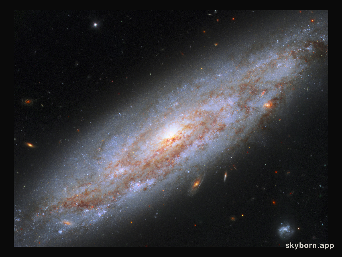 Galaxy full of cosmic lighthouses