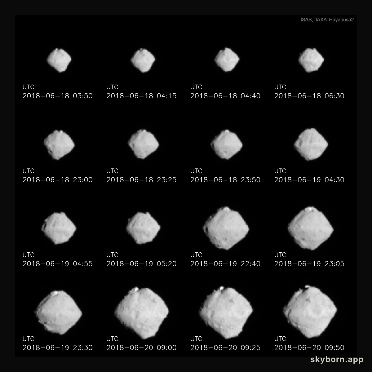 Hayabusa2 Approaches Asteroid Ryugu