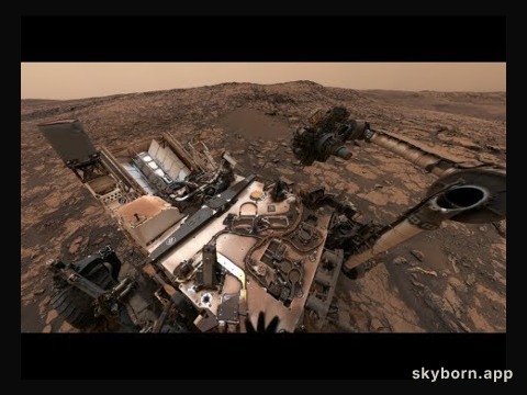 Curiosity Vista from Vera Rubin Ridge