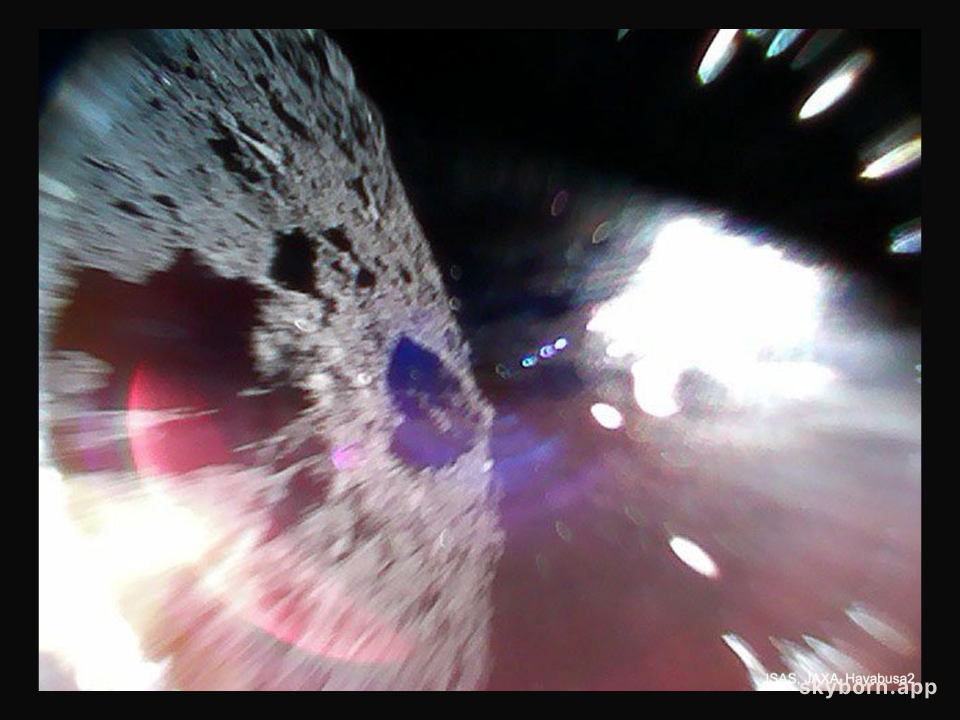 Rover 1A Hops on Asteroid Ryugu