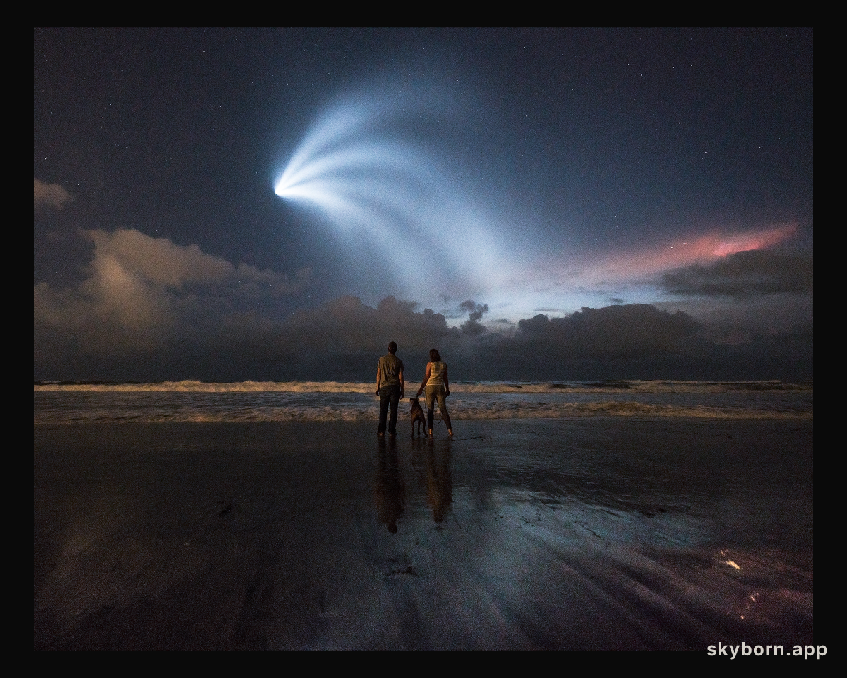 Skygazers on the Beach