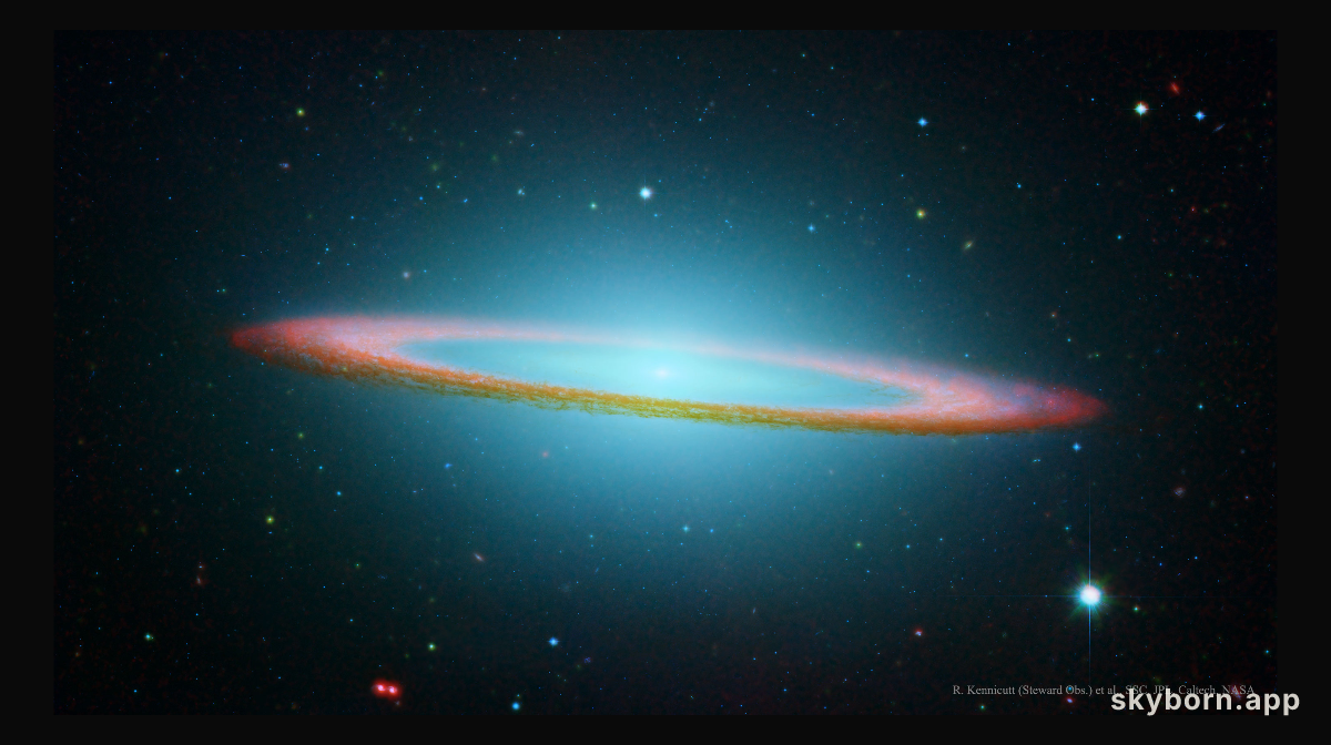 The Sombrero Galaxy in Infrared