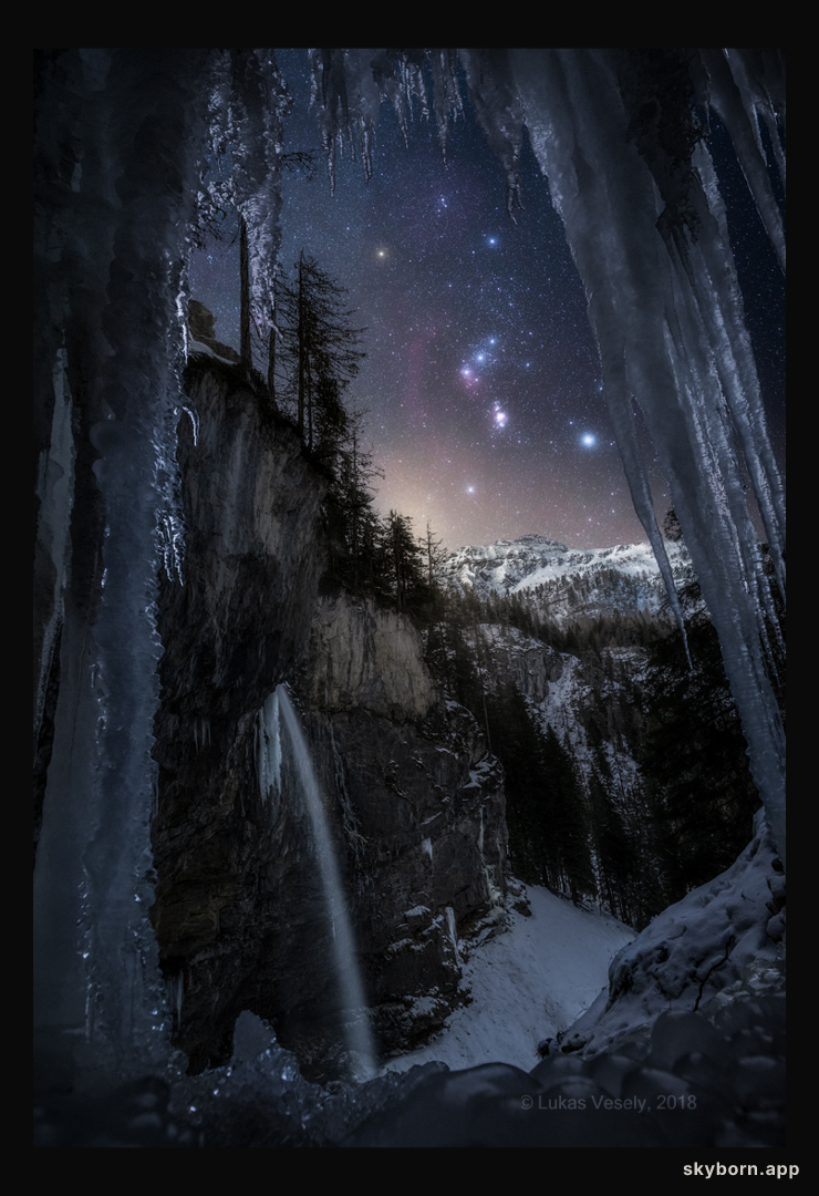 Orion over the Austrian Alps