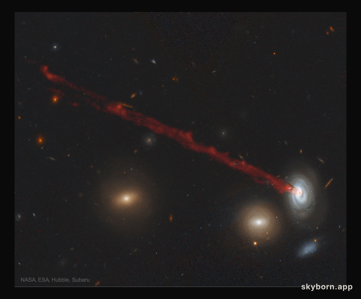The Long Gas Tail of Spiral Galaxy D100