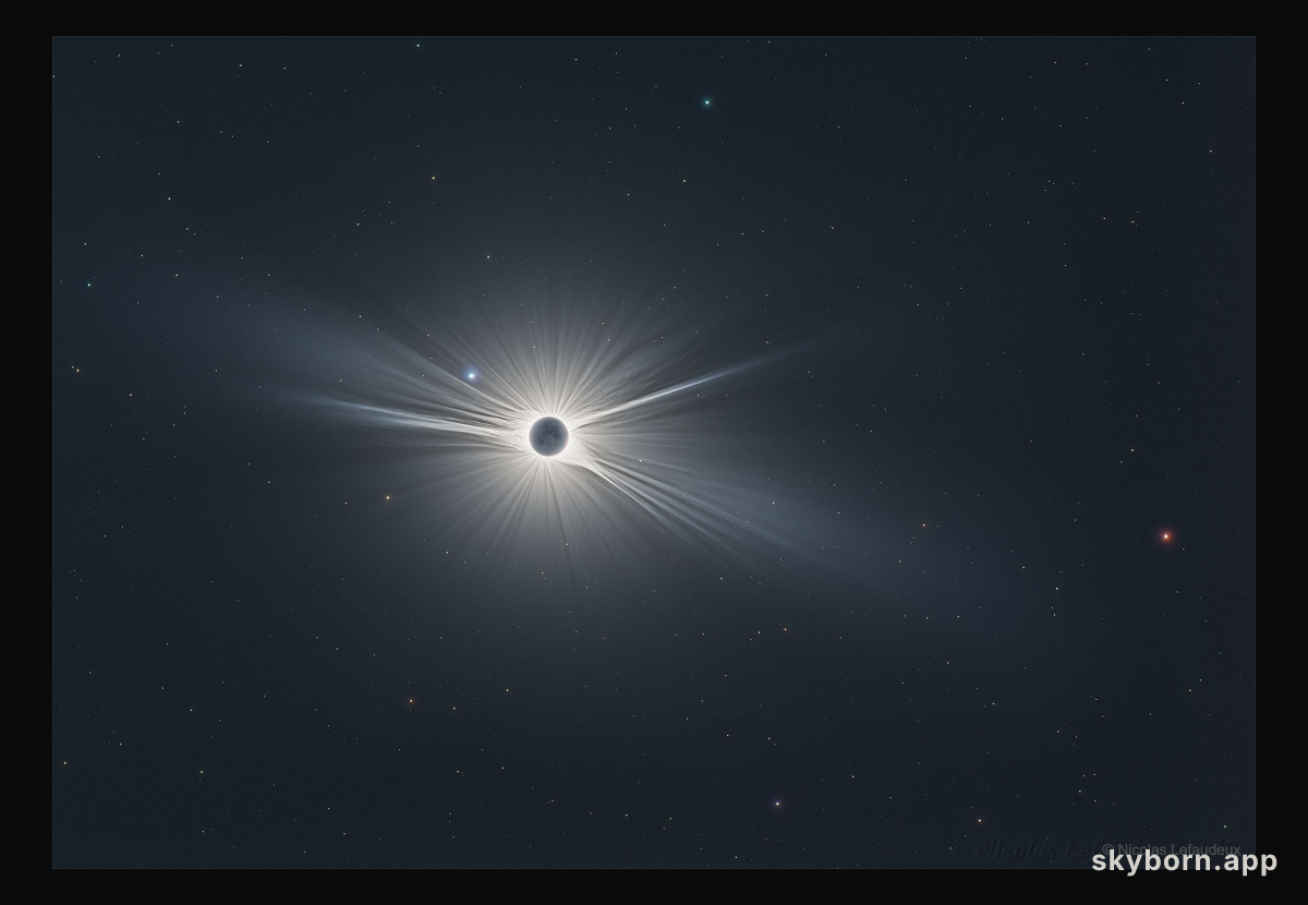 Wide Field View of Great American Eclipse