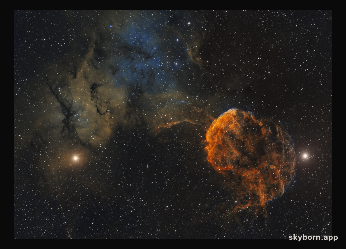 Sharpless 249 and the Jellyfish Nebula