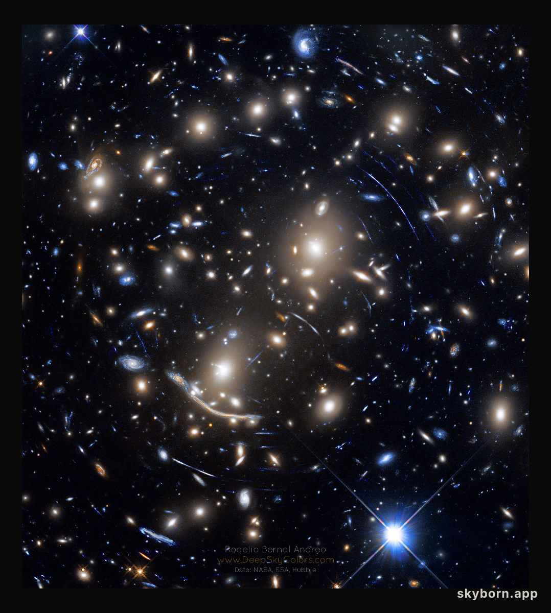 Abell 370: Galaxy Cluster Gravitational Lens