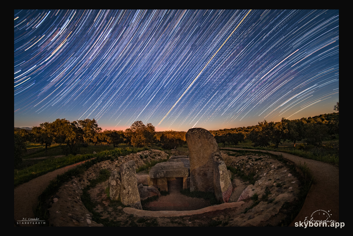 Star Trails and the Equinox Sunrise