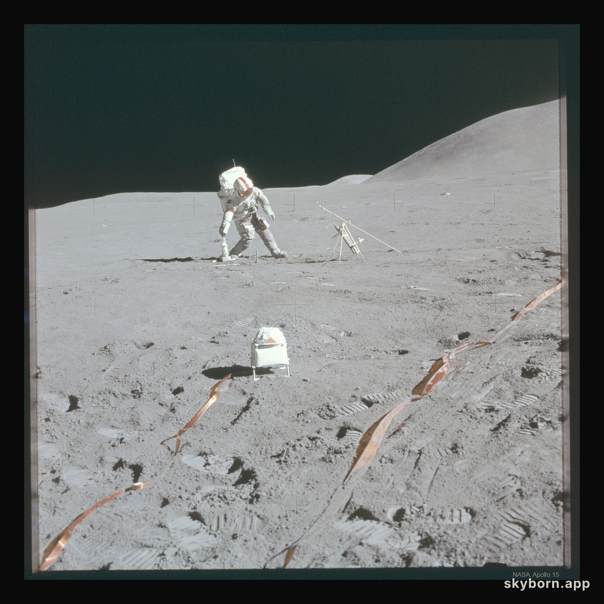 Astronaut Kicks Lunar Field Goal