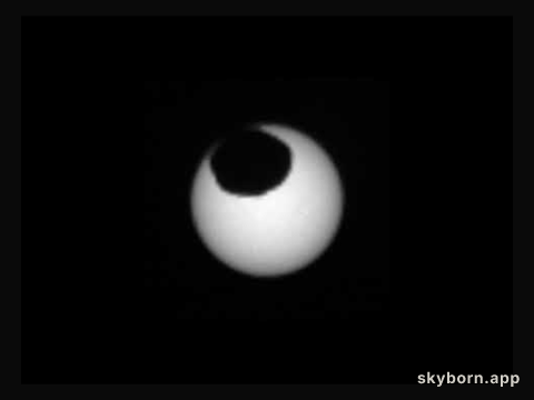 Martian Moon Phobos Crosses the Sun