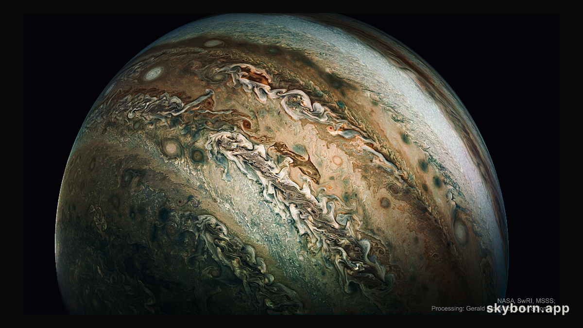 Enhanced: The Dolphin Cloud on Jupiter