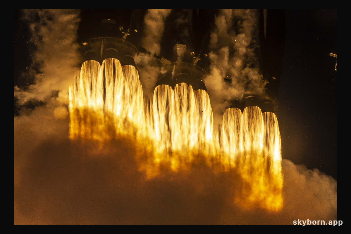 Falcon Heavy Launch Close Up