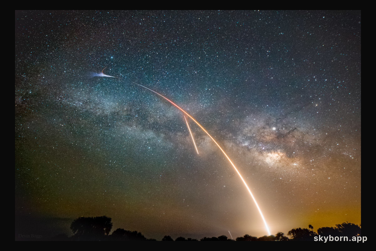Milky Way, Launch, and Landing