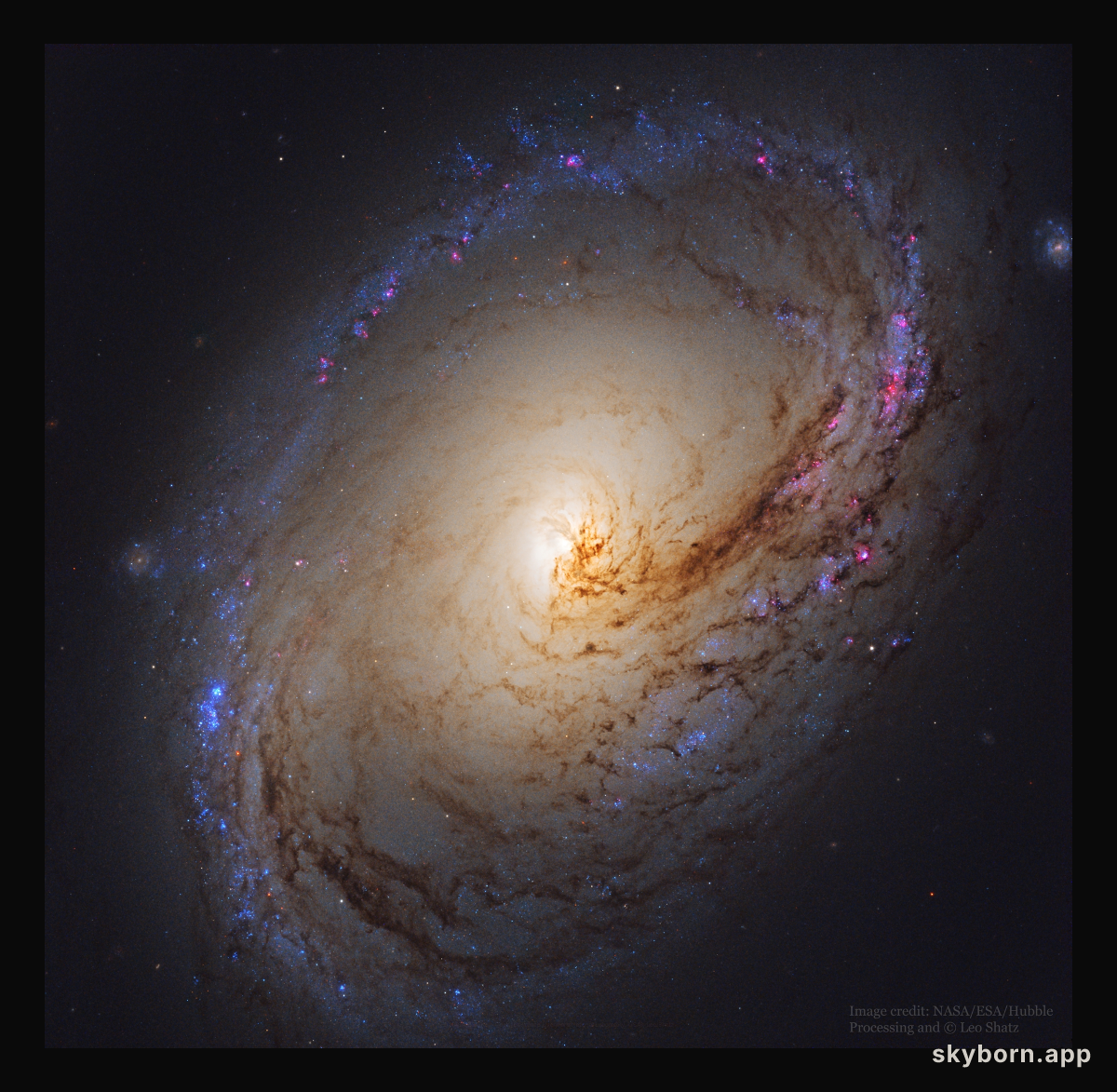 Spiral Galaxy M96 from Hubble