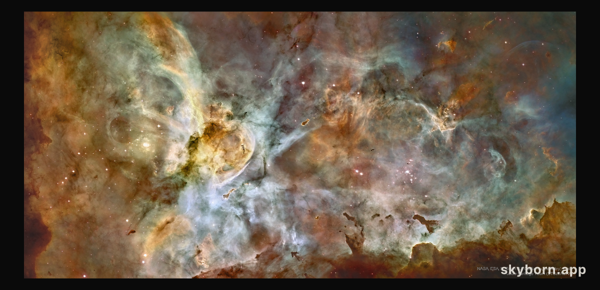 Carina Nebula Panorama from Hubble