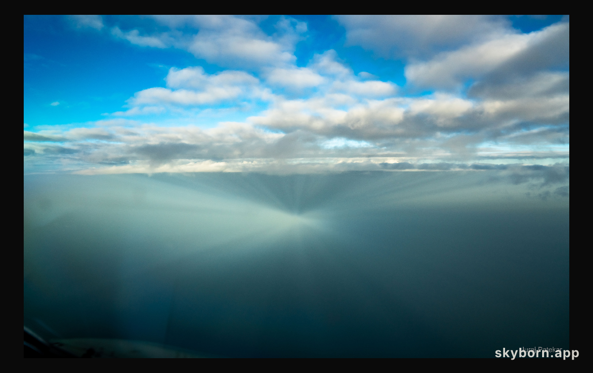 Anticrepuscular Rays Converge Opposite the Sun
