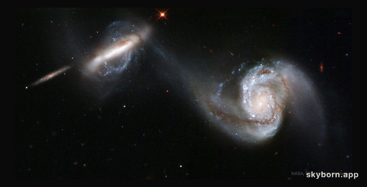 Arp 87: Merging Galaxies from Hubble