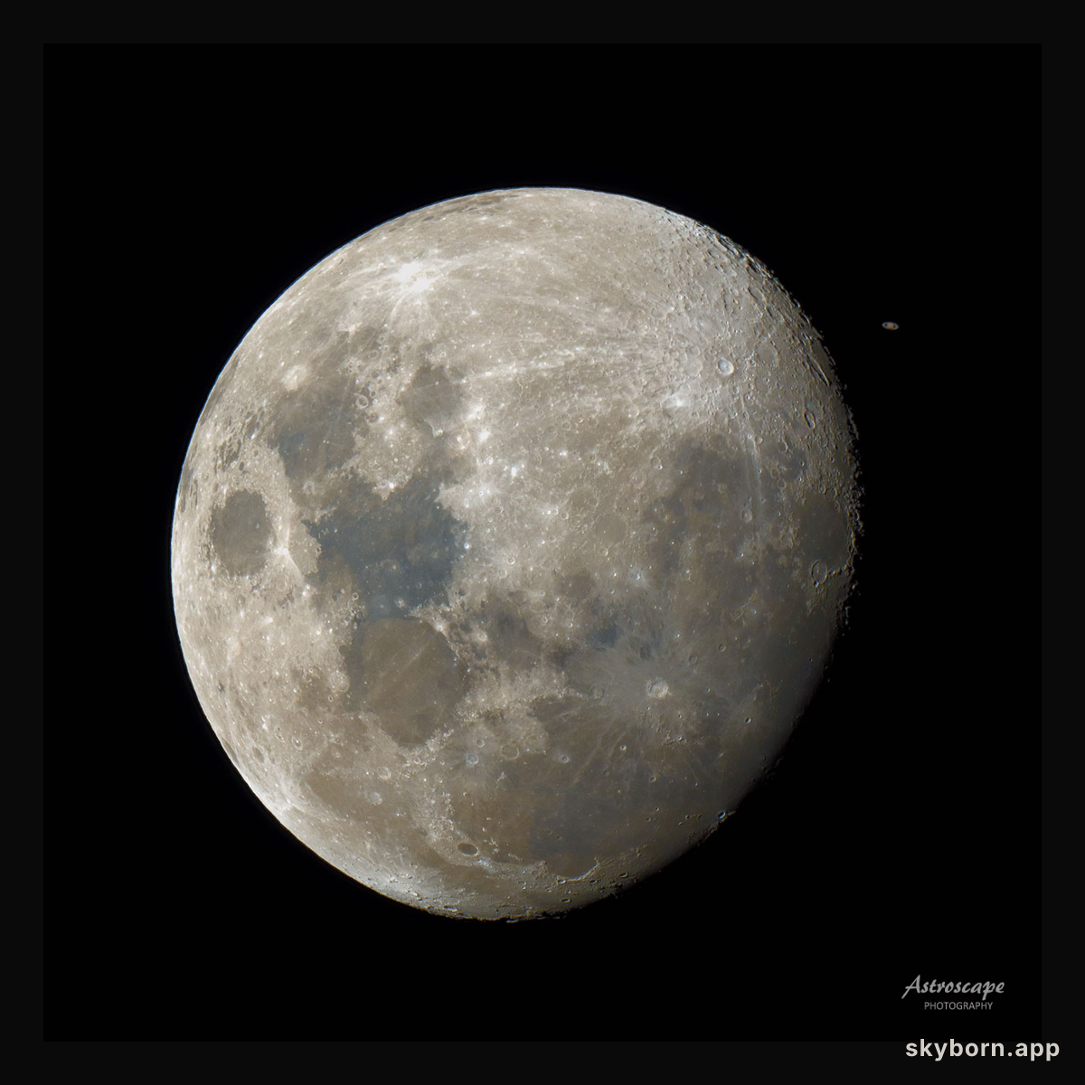 Saturn Behind the Moon