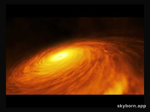 Animation: Spiral Disk around a Black Hole