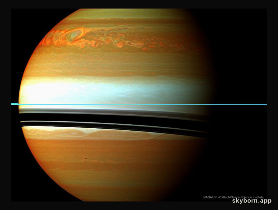 A Long Storm System on Saturn
