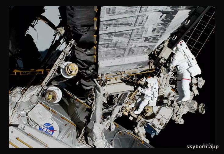 All Female Spacewalk Repairs Space Station