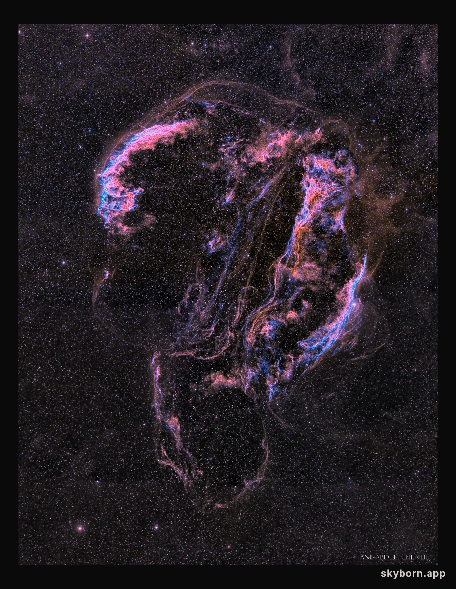 The Ghostly Veil Nebula