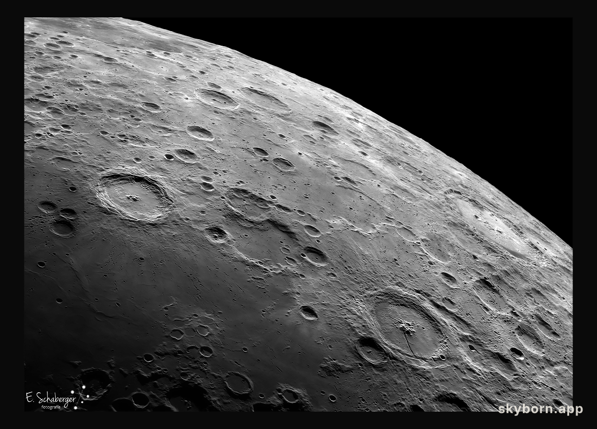 Lunar Craters Langrenus and Petavius