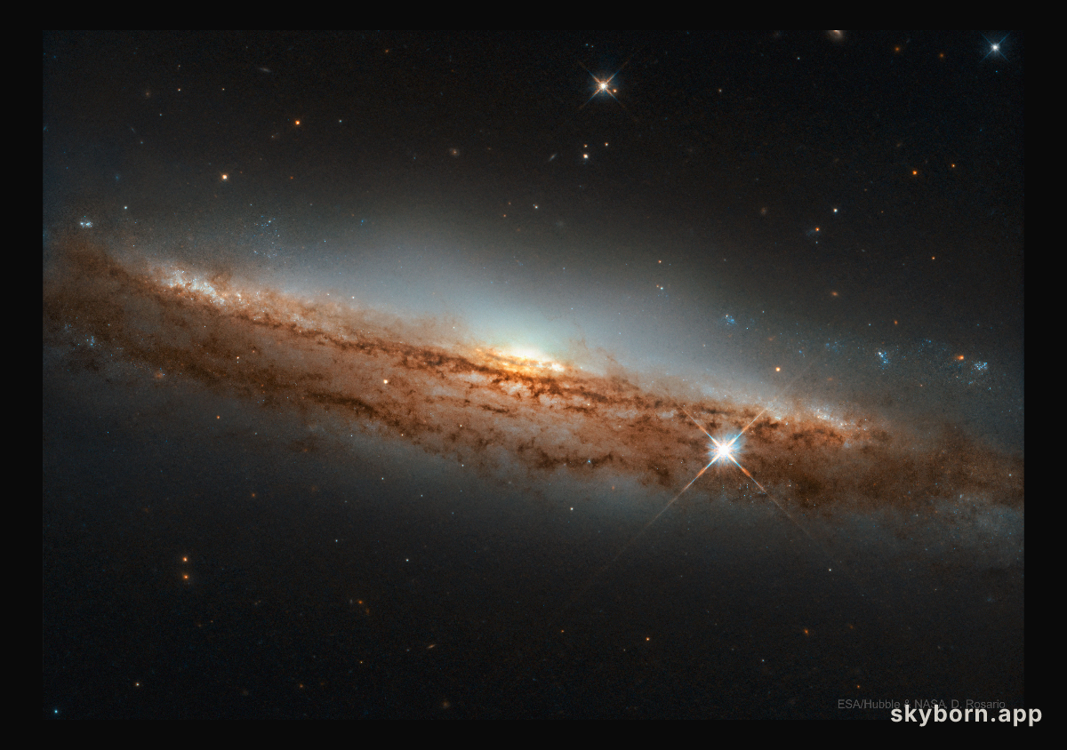 NGC 3717: A Nearly Sideways Spiral Galaxy