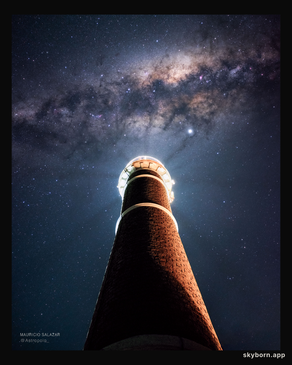 Milky Way over Uruguayan Lighthouse