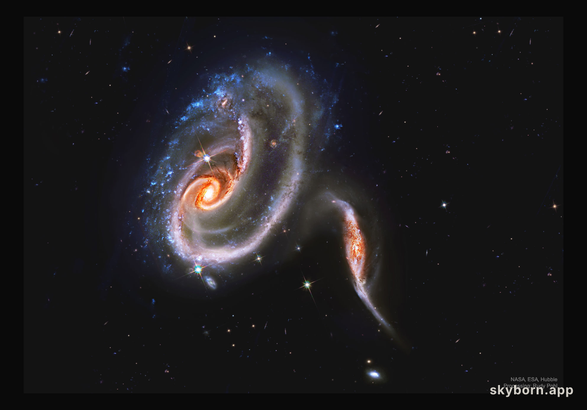 Arp 273: Battling Galaxies from Hubble