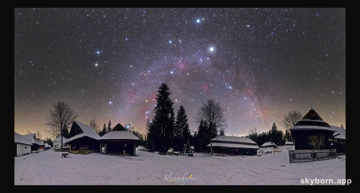 A Northern Winter Sky Panorama