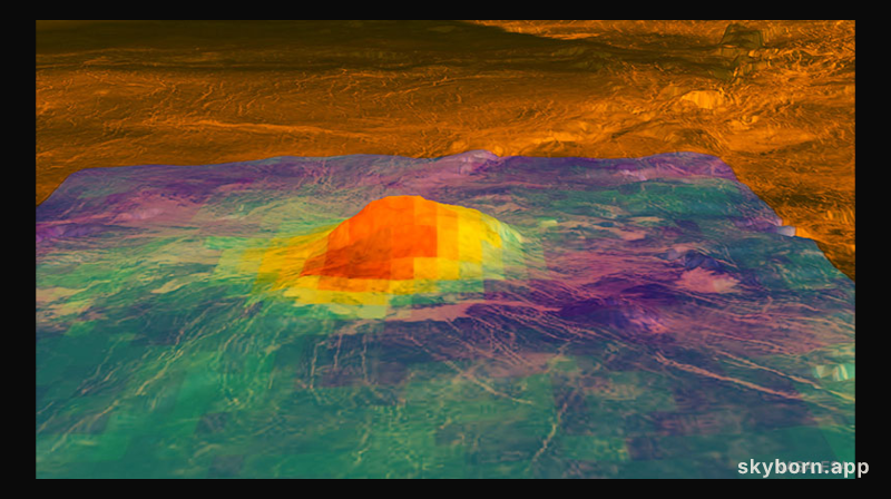 Evidence of an Active Volcano on Venus