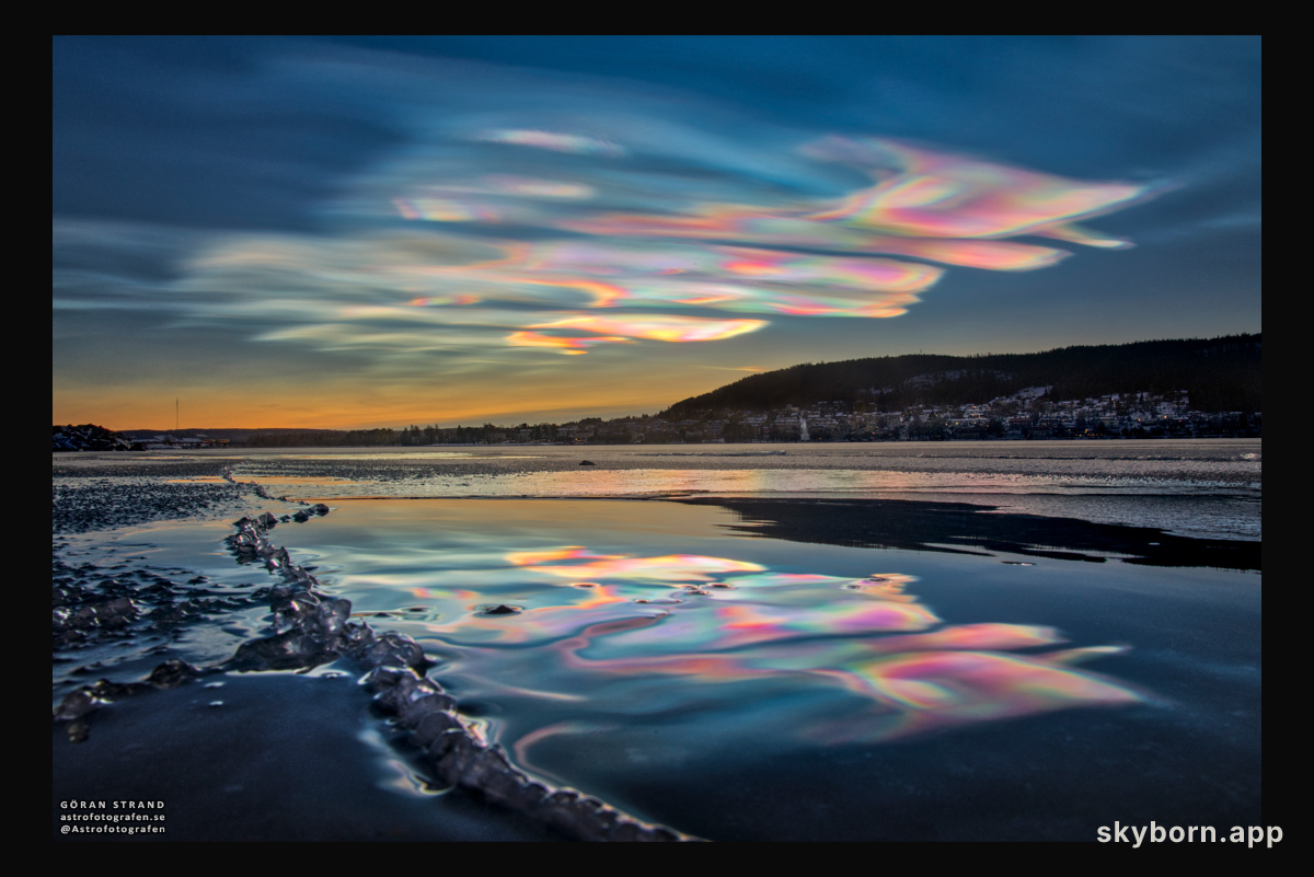 Iridescent Clouds over Sweden