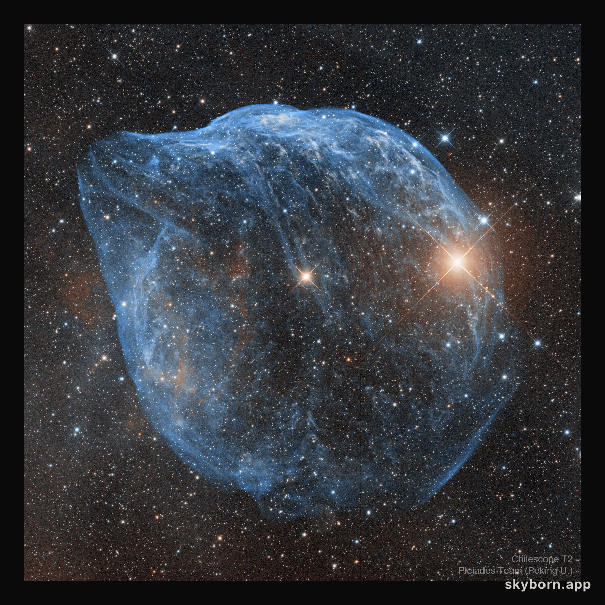 Sharpless-308: The Dolphin Nebula