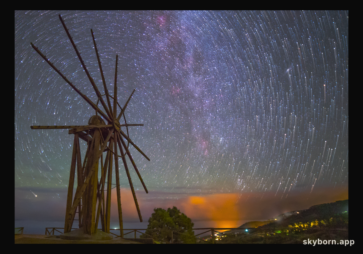 The Windmill and the Star Trails