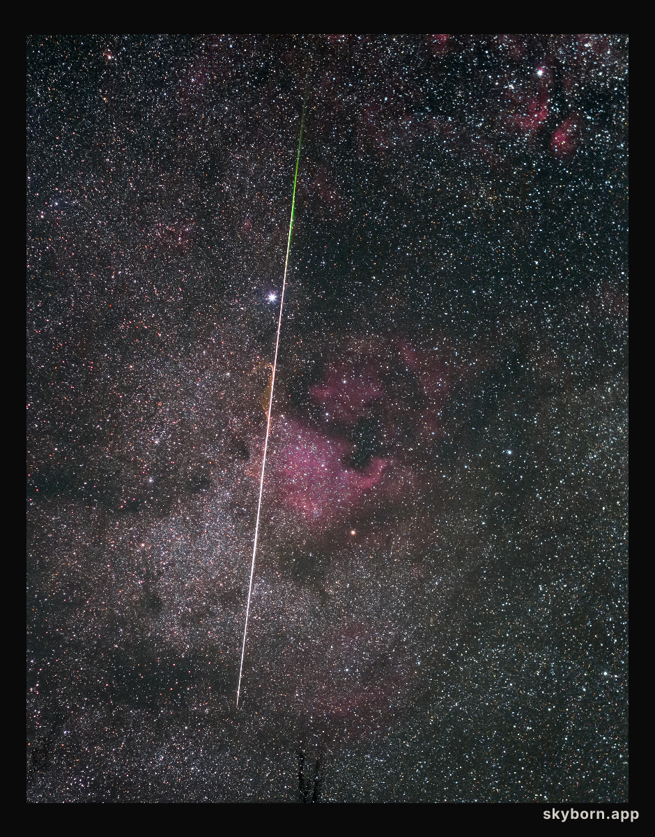 Lyrid Meteor Streak