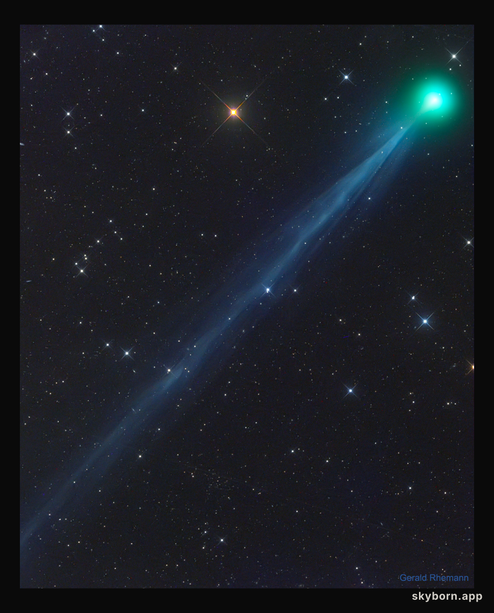 The Ion Tail of New Comet SWAN