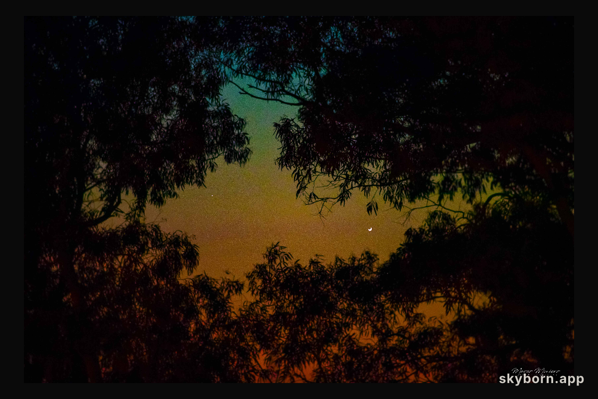 Mercury Meets Crescent Venus