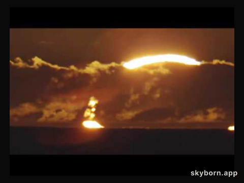 A Ring of Fire Sunrise Solar Eclipse
