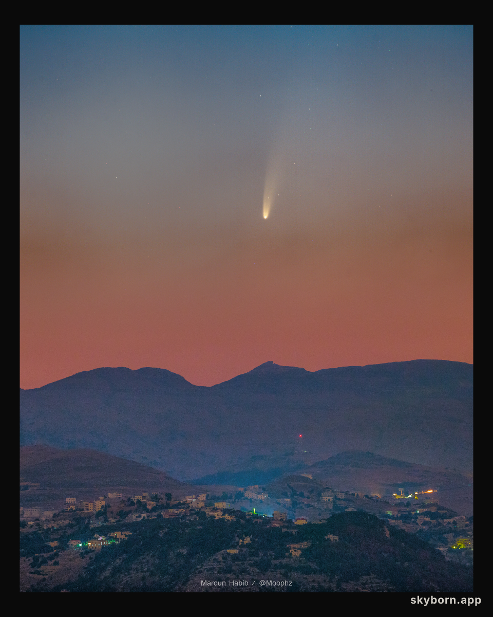 Comet NEOWISE over Lebanon