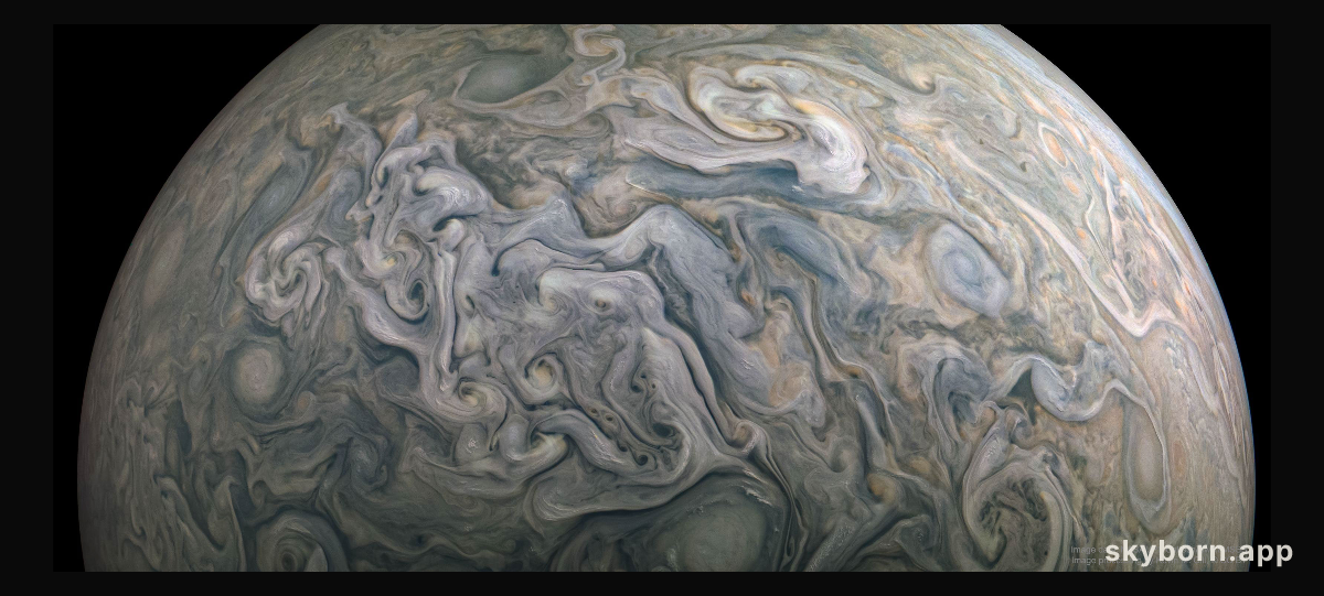 Churning Clouds on Jupiter