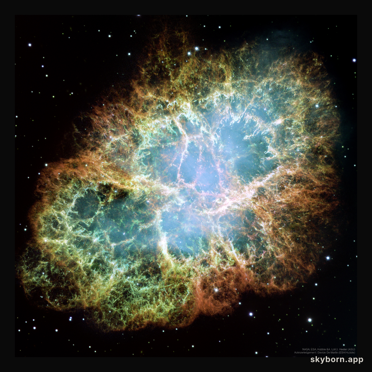 M1: The Crab Nebula from Hubble