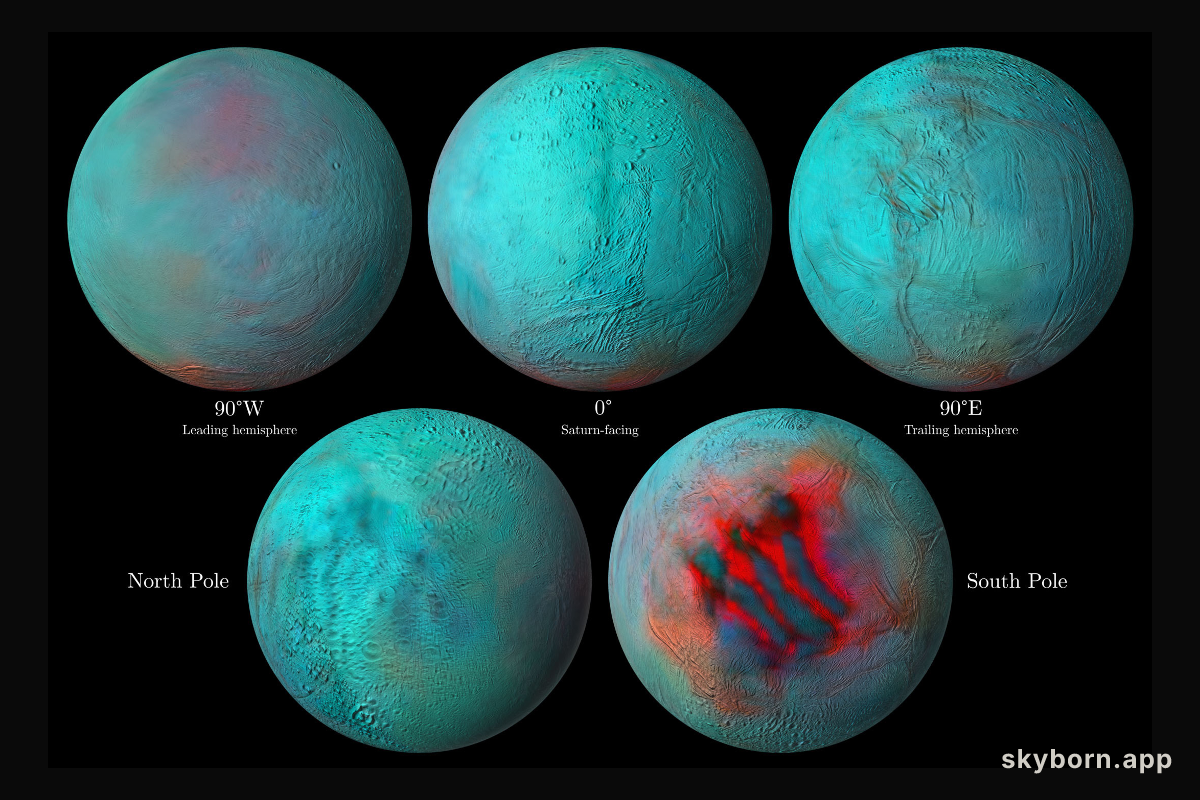 Enceladus in Infrared