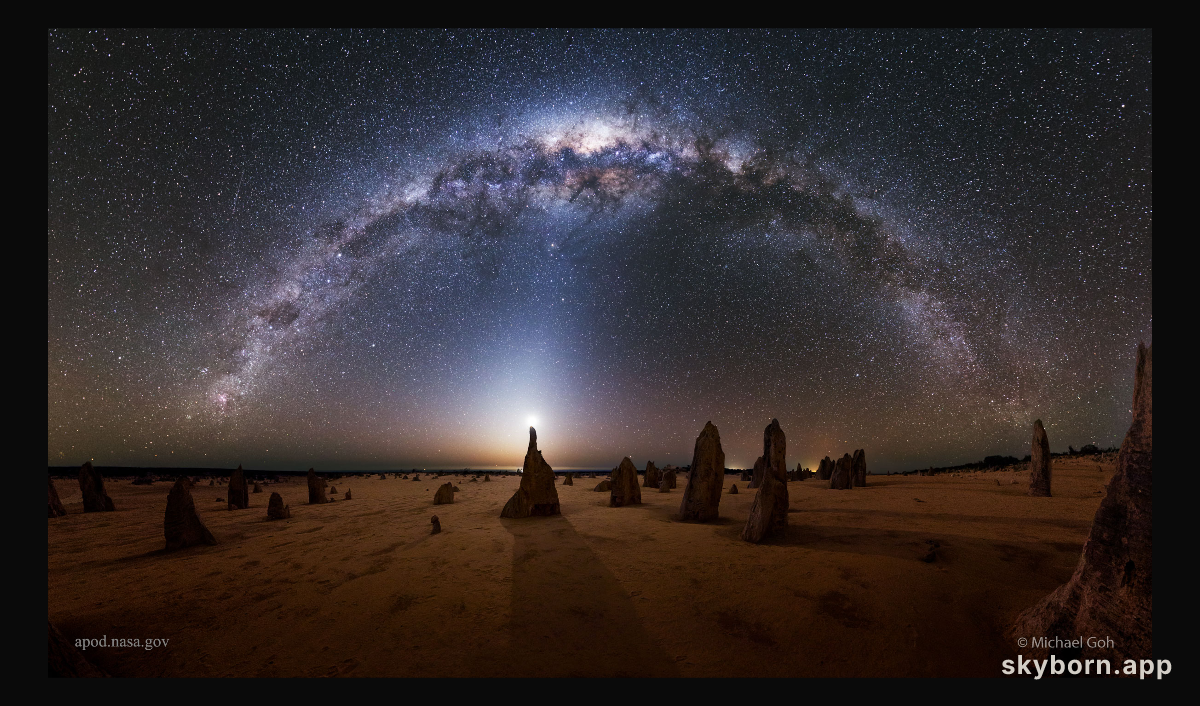 Milky Way over the Pinnacles in Australia
