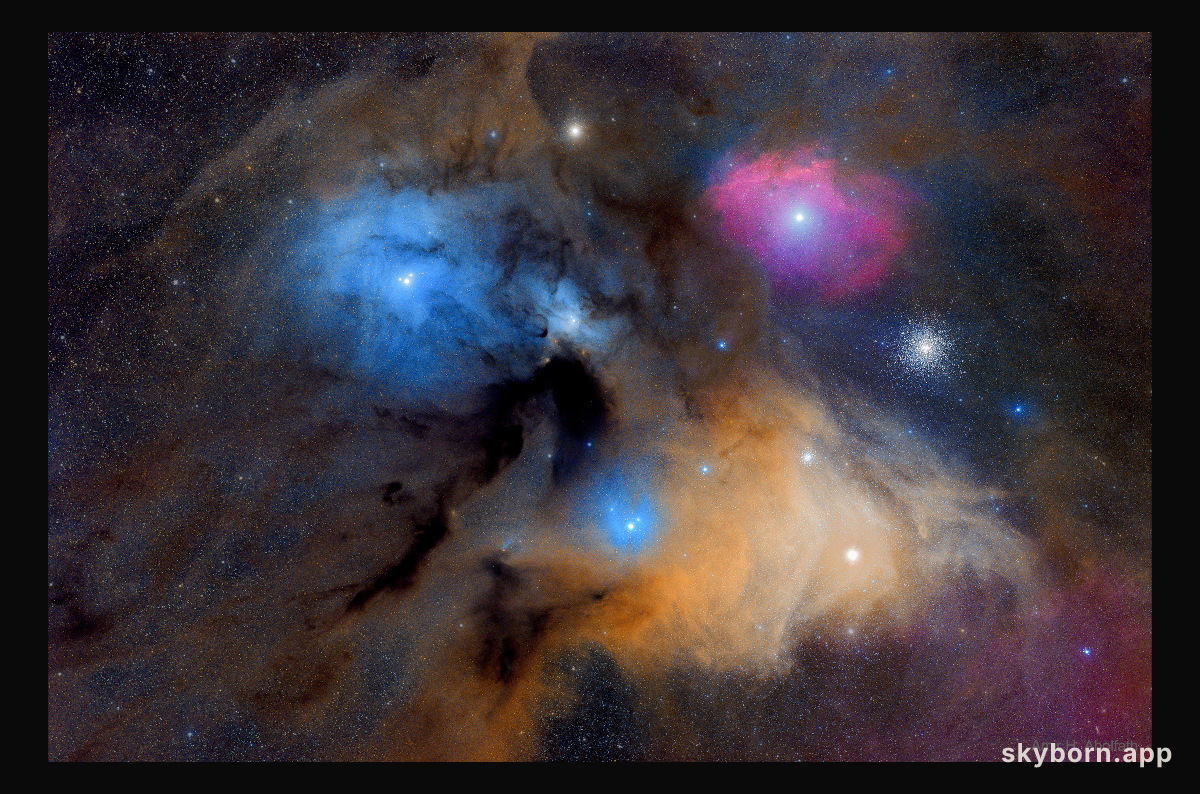 The Colorful Clouds of Rho Ophiuchi
